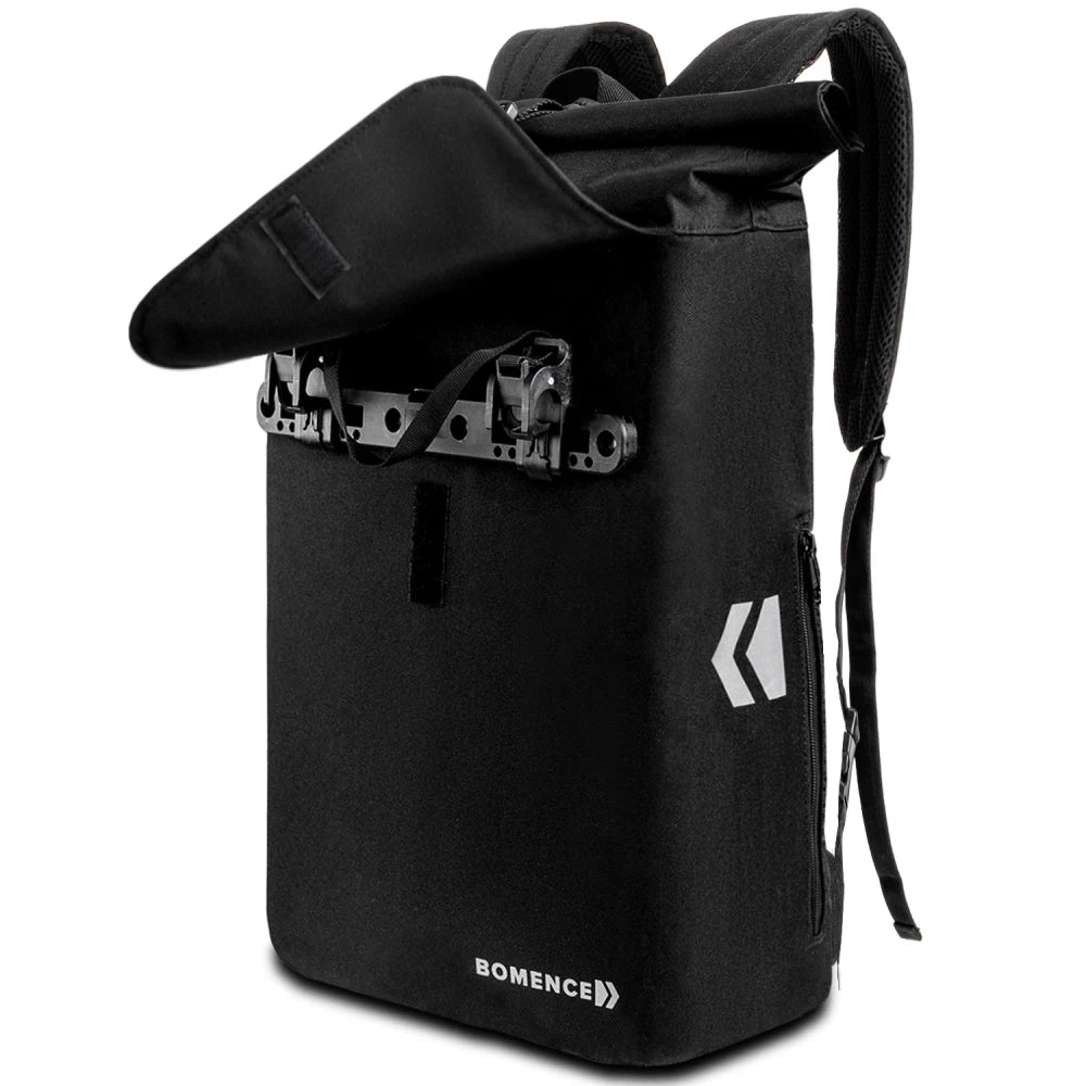 doppel fahrradtasche rucksack Fahrradtasche Rucksack 2-in-1: Reflektierende Seitentasche