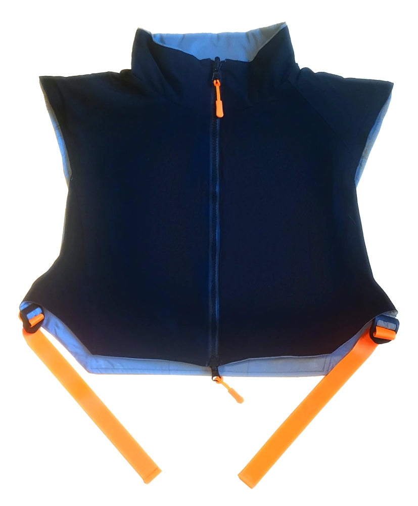 Wendeseite Reflektierende Weste schwarz