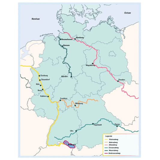 Flussradwege Deutschland Fernradweg Flach Anfänger