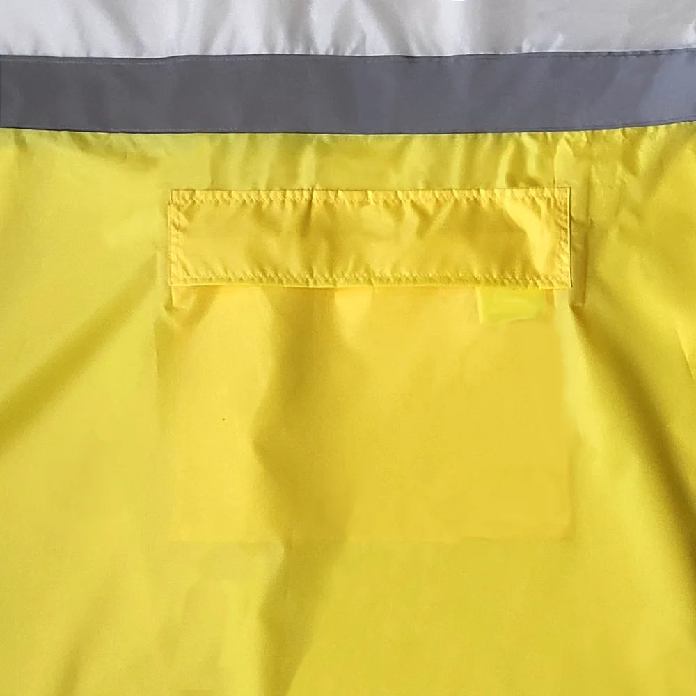 Großer Regenponcho mit Ärmeln (mit reflektierendem Streifen)