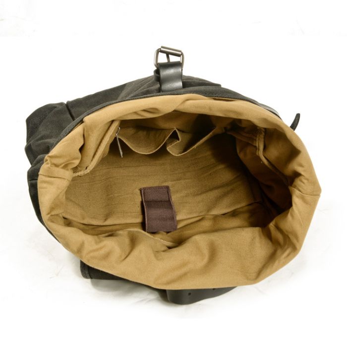 Innen Beige Baumwolle Canvas Rucksack Segeltuch