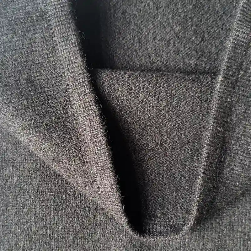 Nahaufnahme Kaschmir Fasern schwarz Schal