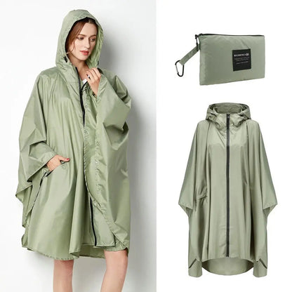 EVA Regenponcho - 100% Wasserdicht, Für Fahrrad, Wanderung & Camping