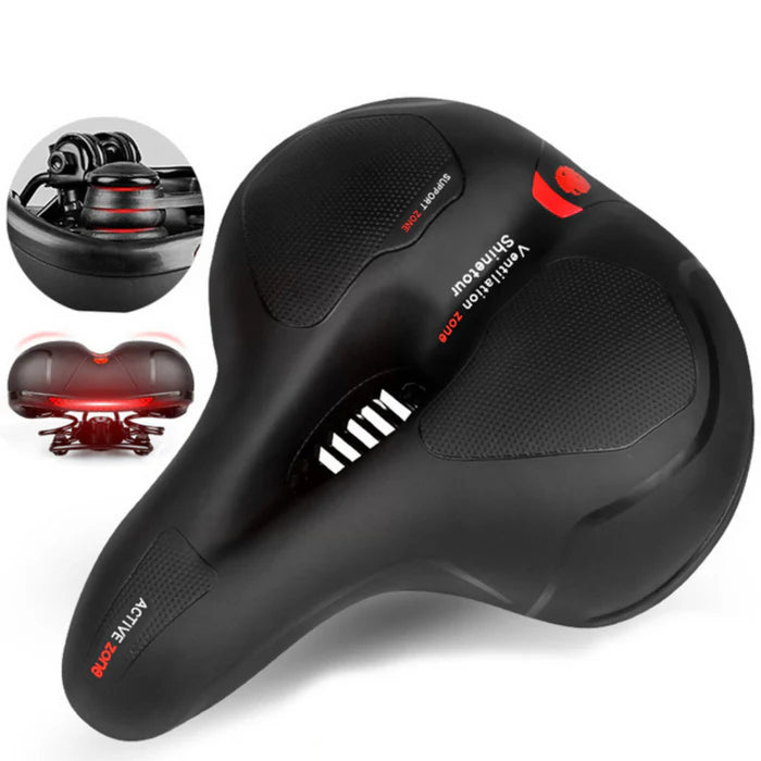 Damensattel Fahrrad mit Memory Foam weich mit Lüftungskanal – Bomence