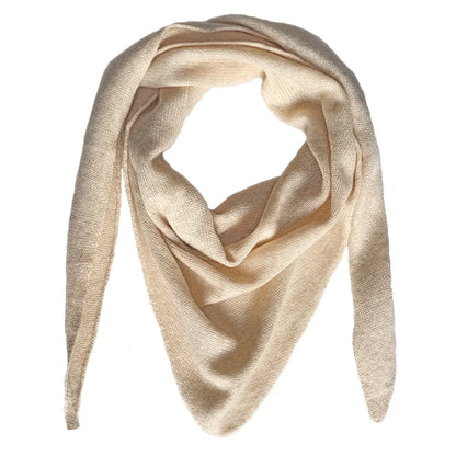 Dreieckstuch aus Kaschmir Natur Beige für Damen