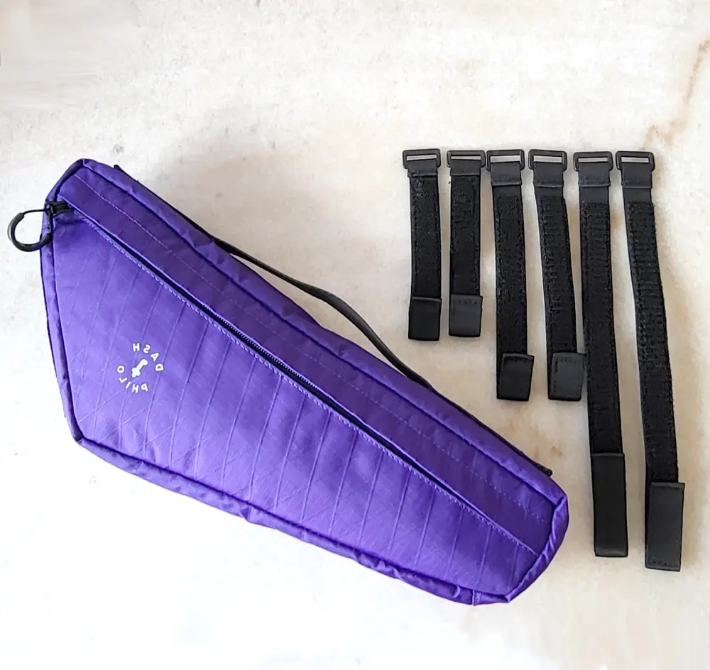 Rahmentasche fürs Fahrrad mit Klettverschluss