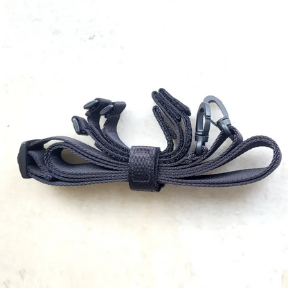 Gurte Klett und Umhängegurt Fahrradlenkertasche lila