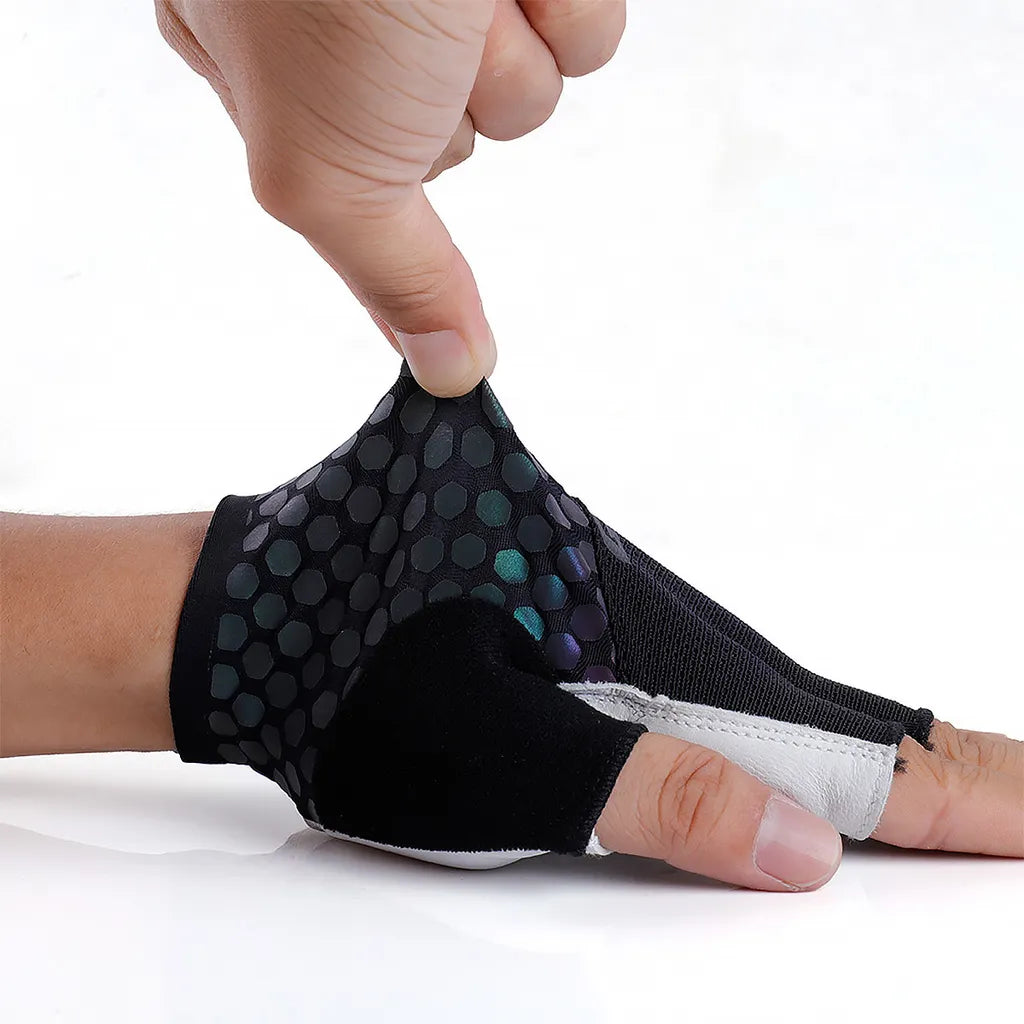 handschuhe fingerlos leder Fahrradhandschuhe Damen & Herren fingerlos mit Leder – Bomence