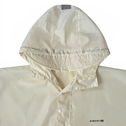 Großer Regenponcho mit Ärmeln (mit reflektierendem Streifen)