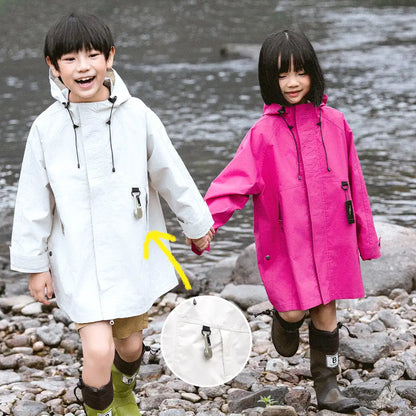 Regenjacken weiß und pink für Kinder