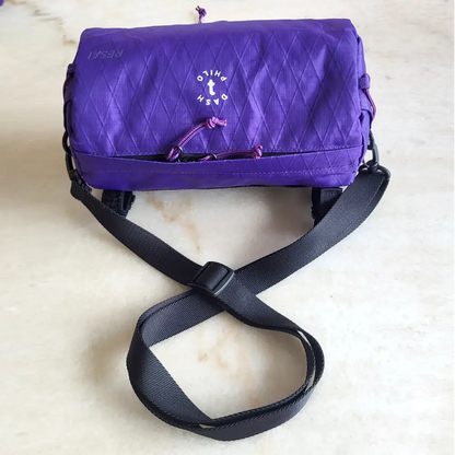 Lenkertasche auch als Umhängetasche Crossbody Bag lila Damen