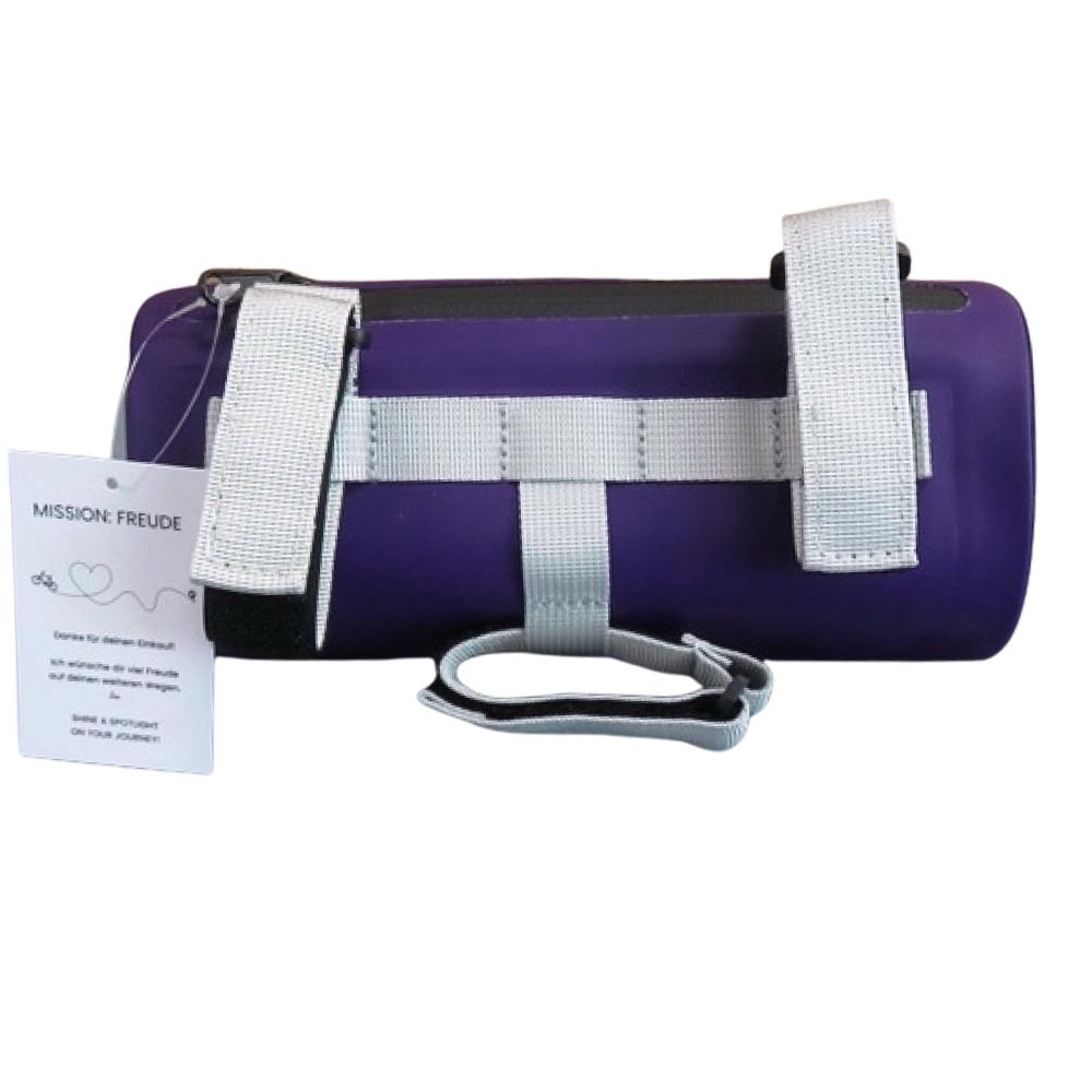 Pink bicycle pannier bag for women