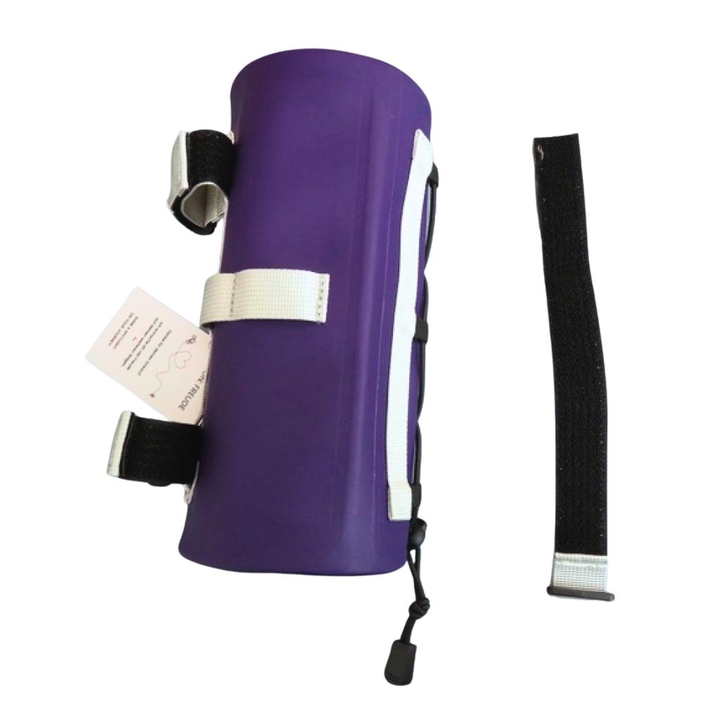 Pink bicycle pannier bag for women