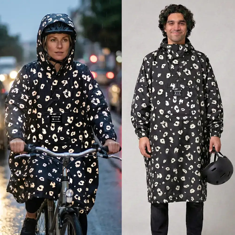 Fahrrad Regencape reflektierend Damen und Herren Unisex