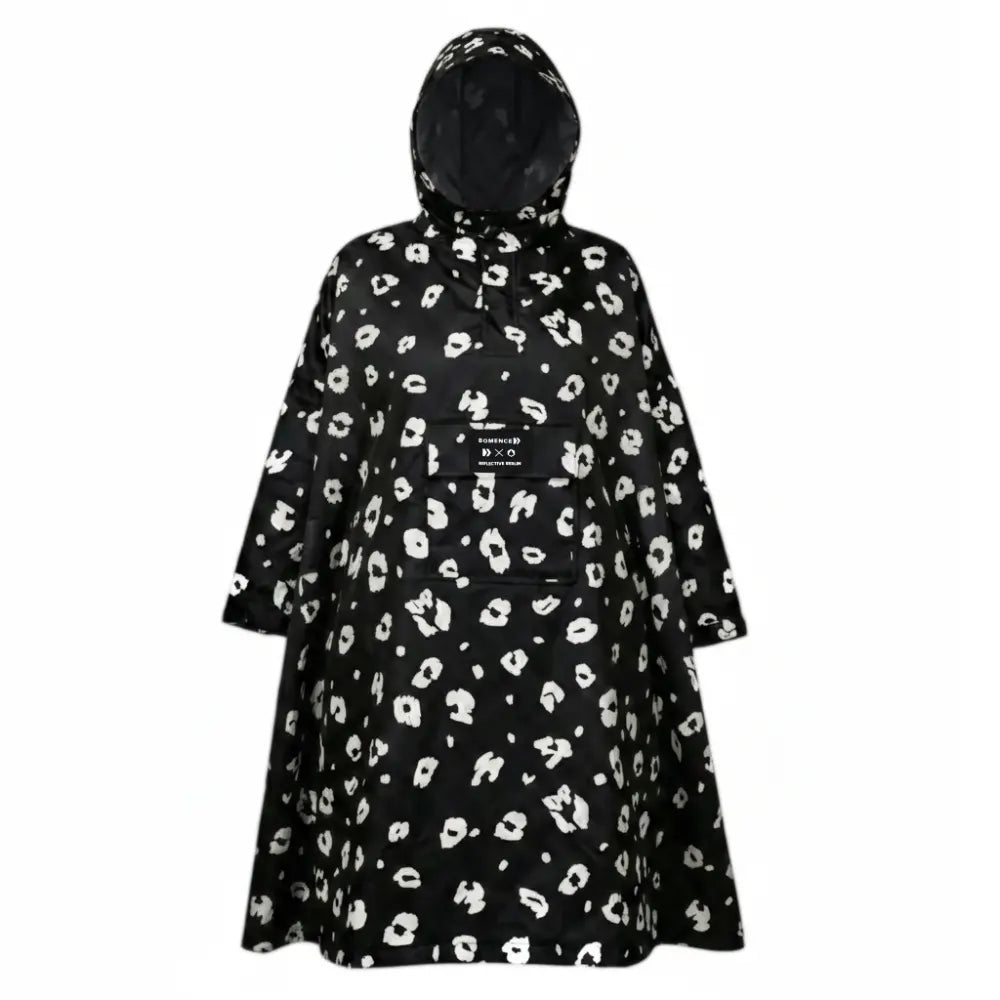 Regenponcho Leoparden Print Bomence Reflective Berlin reflektierende Regenbekleidung