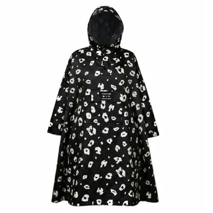 Regenponcho Leoparden Print Bomence Reflective Berlin reflektierende Regenbekleidung