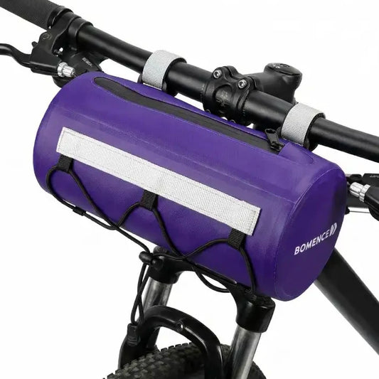 Lenkertasche Rolle Fahrrad lila wasserdicht