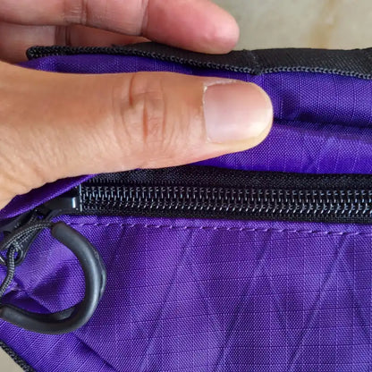 Reißverschluss Rahmentasche lila fürs Fahrrad