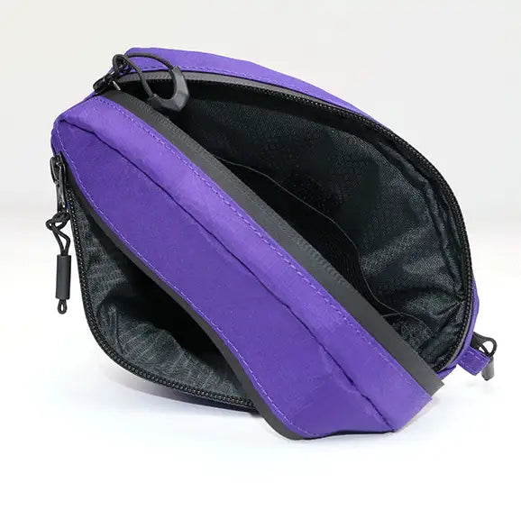 Rahmentasche Reißverschlüsse Lila klein Fahrrad