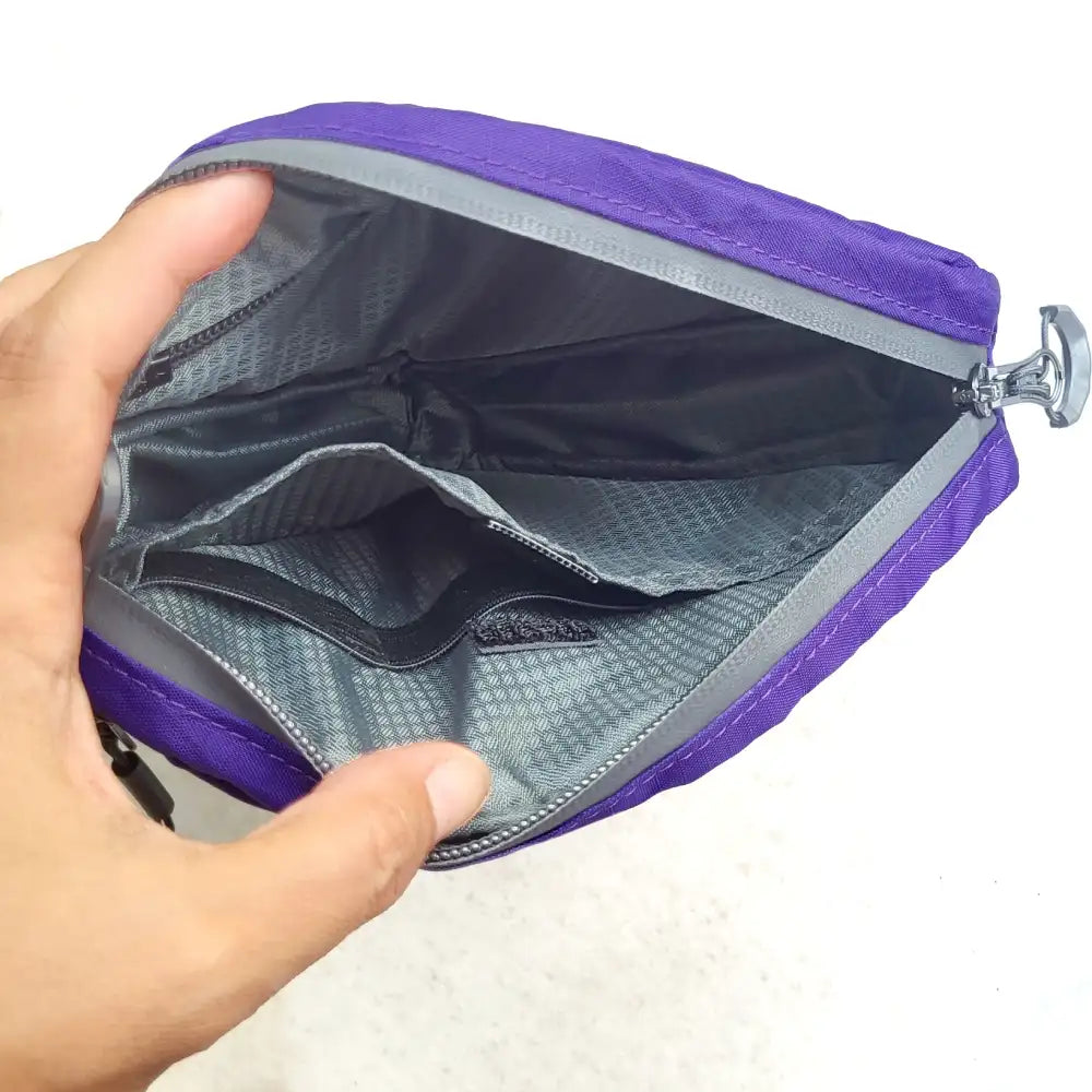 Innenaschen von Rahmentasche klein lila