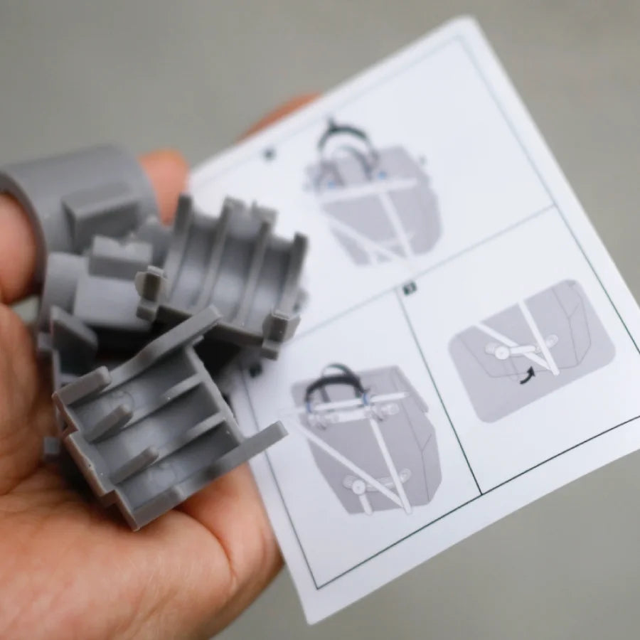 Fahrradtaschen für Gepäckträger - Set 2 Stück (Pioneer pink)