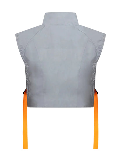 Reflektierende Fahrrad Weste hinten Unisex und one size, erweiterbar