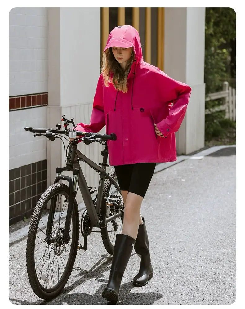 Mantel Wind Und Regenjacke Damen Fahrrad Derbe Damen Regen Jacke