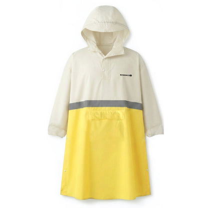 Großer Regenponcho mit Ärmeln (mit reflektierendem Streifen)