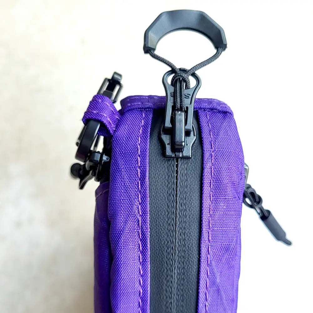 Reissverschluss Fahrradtasche Rahmen Klein lila