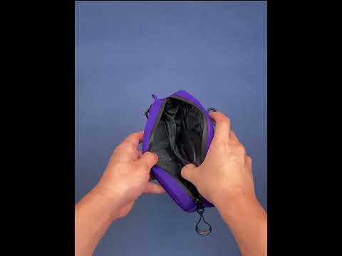 kleine Rahmentasche lila Dreieck Video