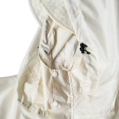 Großer Regenponcho mit Ärmeln (mit reflektierendem Streifen)