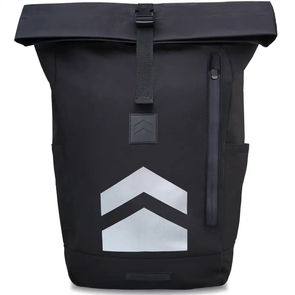 Rolltop Rucksack mit großen Reflektoren