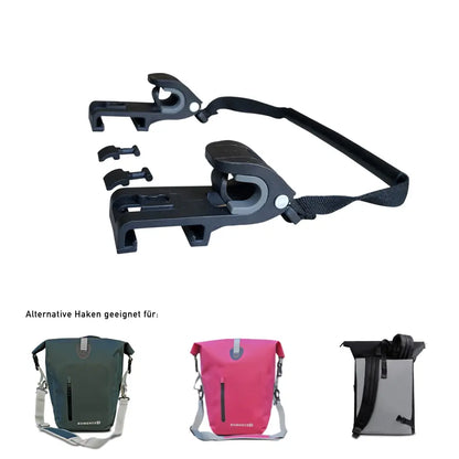 karrimor fahrradtaschen haken Alternativ Haken für pinke & grüne Fahrradtasche und Kombitasche – Bomence