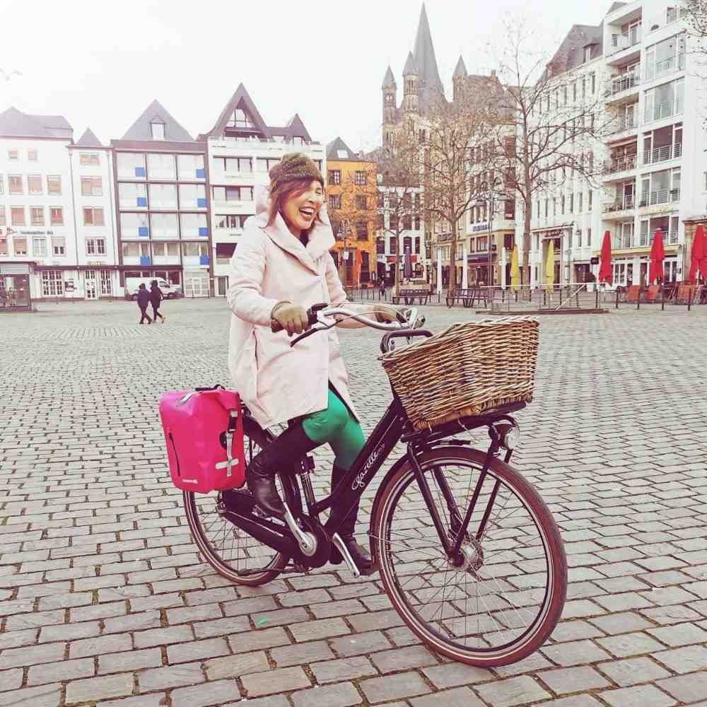 fahrradtasche damen e-bike Pinke Fahrradtasche für Gepäckträger Damen – Bomence