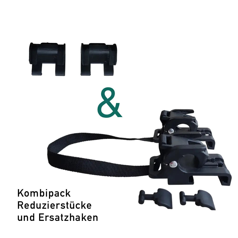 fahrradtasche ersatzhaken Replacement hooks for the green & pink bike bags and 2-in-1 combo bag