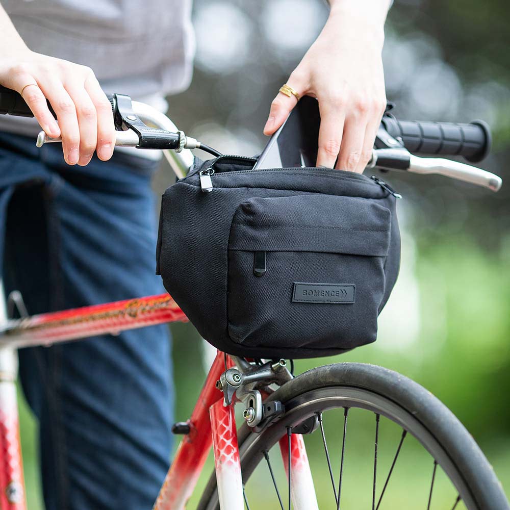 Small bar bag racing bike made of sustainable material belt