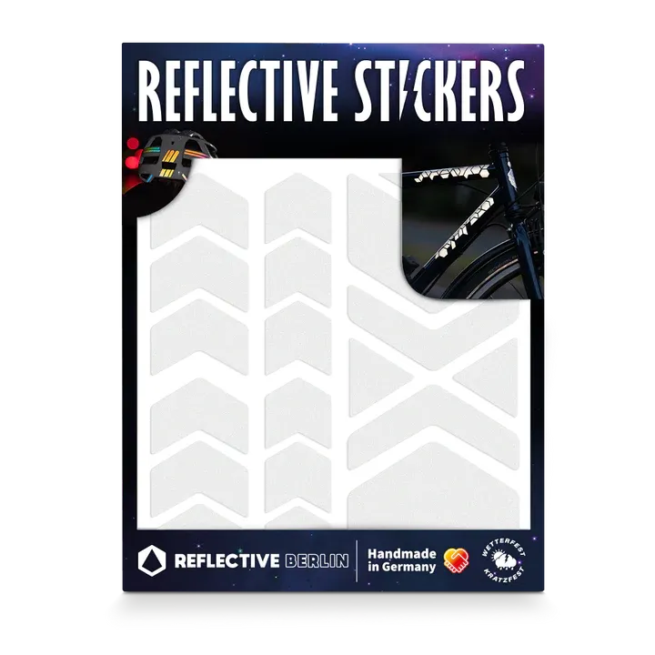 Reflektierende Sticker für Fahrradrahmen