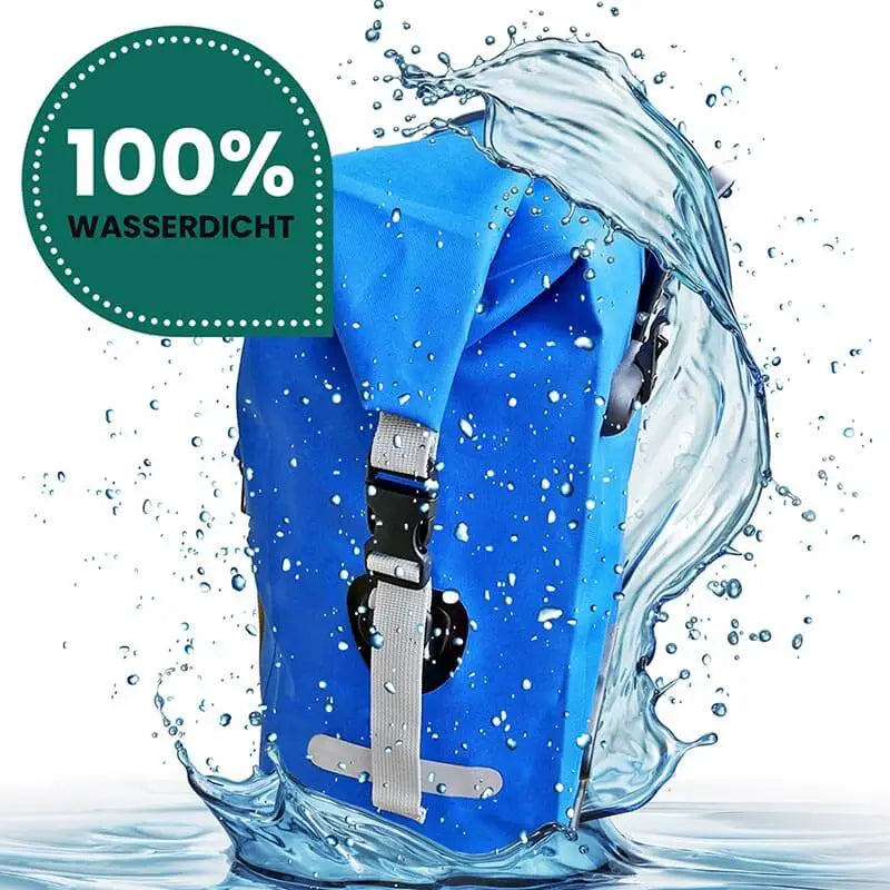 fahrradtaschen blau Wasserdichte Fahrradtaschen für Gepäckträger Blau – Bomence