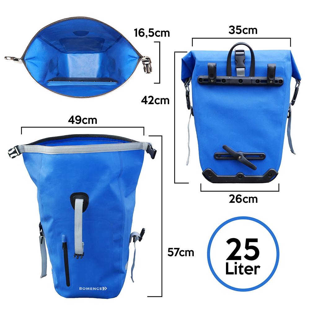 fahrradtasche gepäckträger blau Fahrradtasche Gepäckträger mit Umhängegurt – Bomence