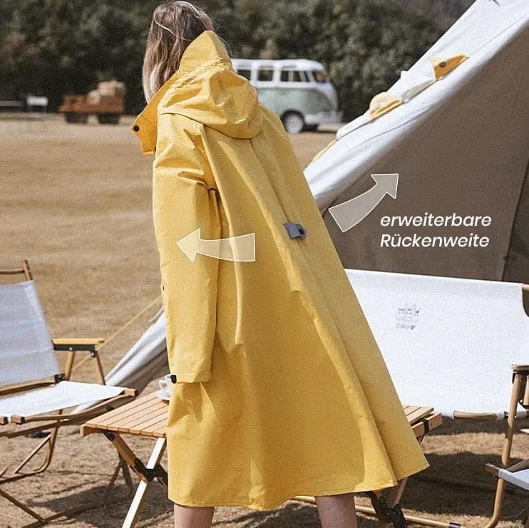 Gelbe Regenjacke Gelbe Regenmantel Damen Regenmantel Oversize